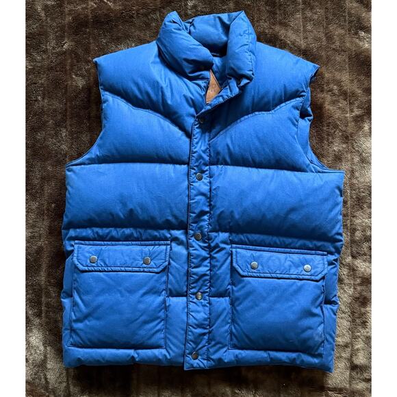 VTG Skor Adventure Outdoor Gear Men's M Cobalt Blue Down-Filled Vest - Picture 6 of 10